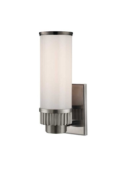 Harper 1-Light Bath Sconce in Antique Nickel.